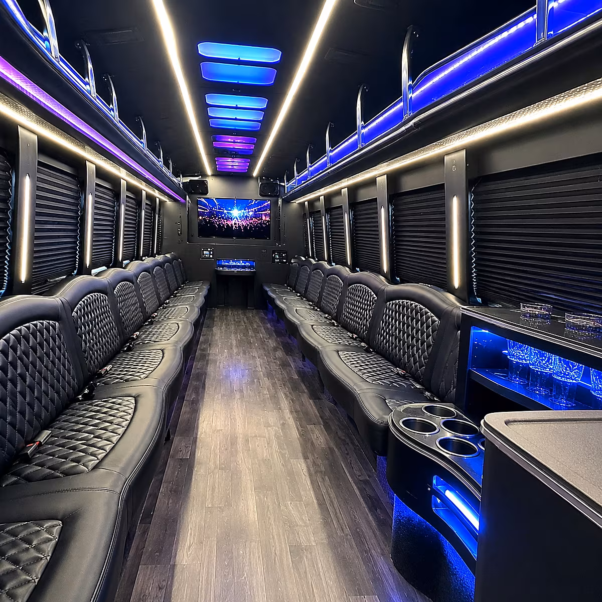 cuyahoga falls party bus rentals inside