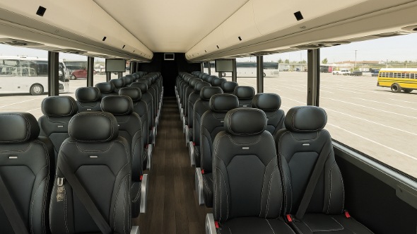 Interior of Charter Bus Company Dublin's 15 Passenger Minibus in Dublin