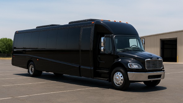 Exterior of Charter Bus Company Mentor's 18 Passenger Minibus in Mentor