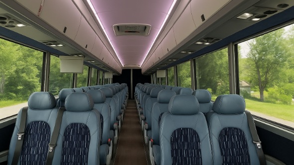 Interior of Charter Bus Company Dublin's 20 Passenger Mini bus in Dublin