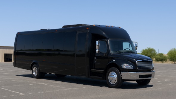 Exterior of Charter Bus Company Parma's 20 Passenger Mini bus in Parma