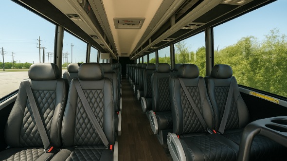 Interior of Charter Bus Company Parma's 28 Passenger Mini bus in Parma