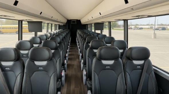 cuyahoga falls 18 passenger minibus inside
