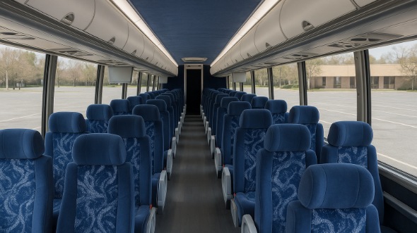 cuyahoga falls 56 passenger charter bus interior
