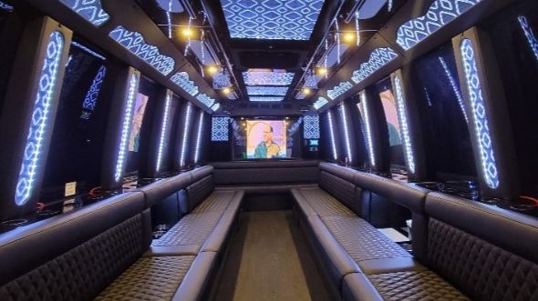 cuyahoga falls party bus rental inside