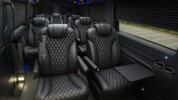 cuyahoga falls sprinter van with driver interior