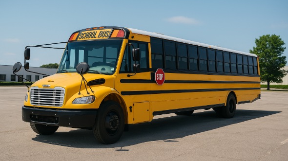 Exterior of Charter Bus Company Dublin's School Bus in Dublin