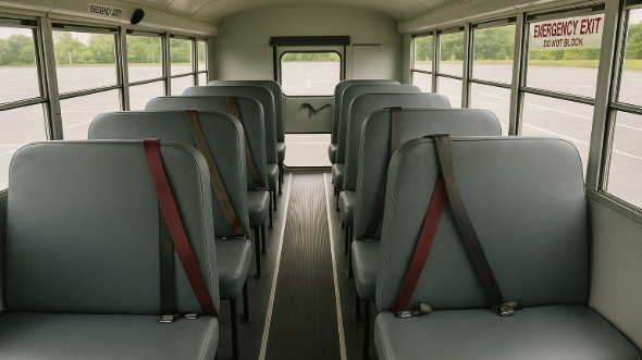 Interior of Charter Bus Company Dublin's School Bus in Dublin