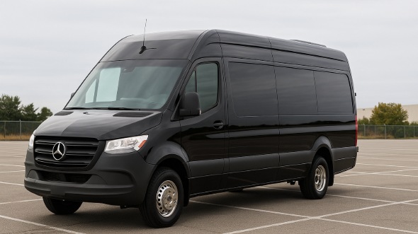 Exterior of Charter Bus Company Dublin's Sprinter Van Rental With Driver in Dublin